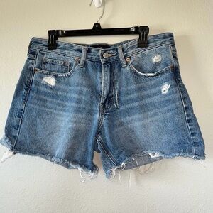 Lucky Brand Distressed Boyfriend Jeans Shorts Size 10/30